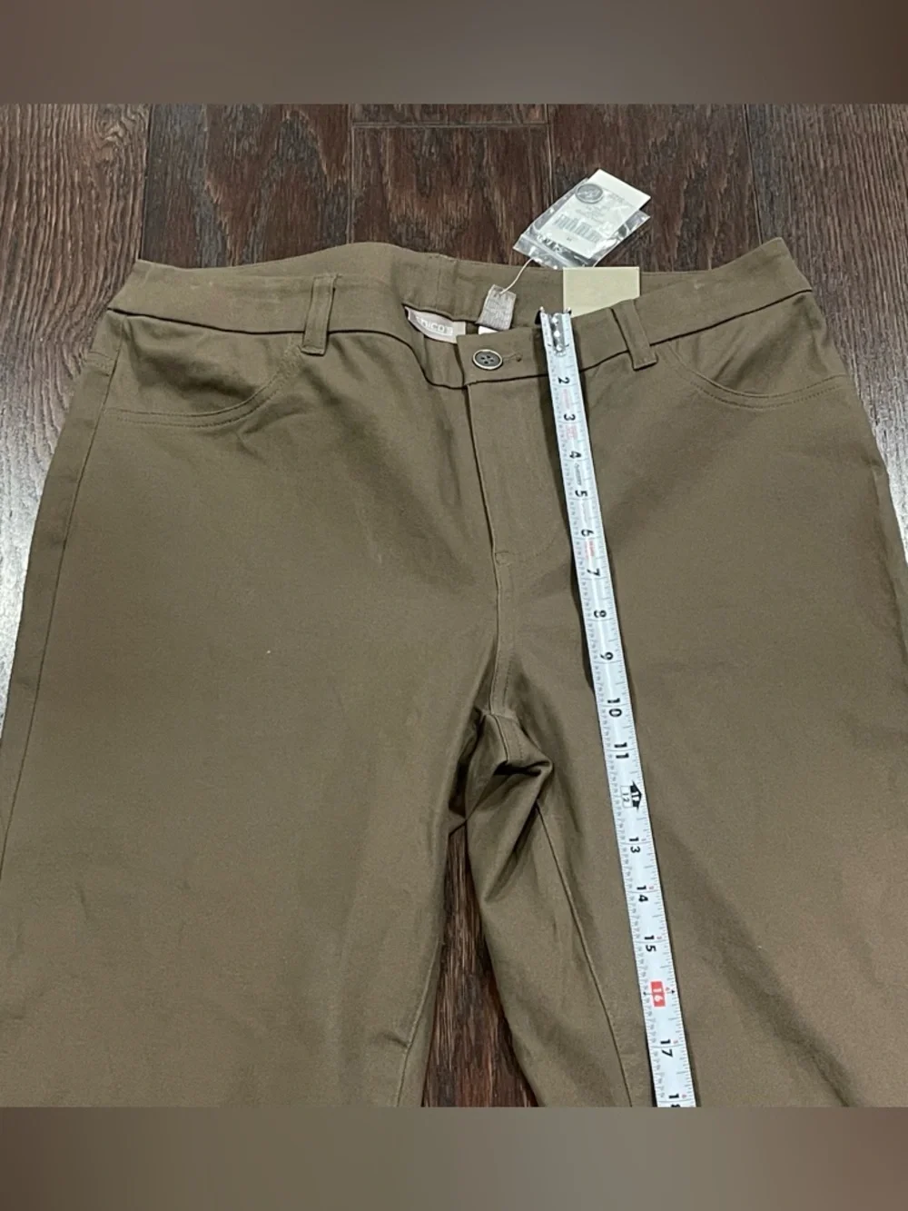 Chicos Capital Stretch Alberta Cropped Pant Cairo Size 10 (1.5) NEW